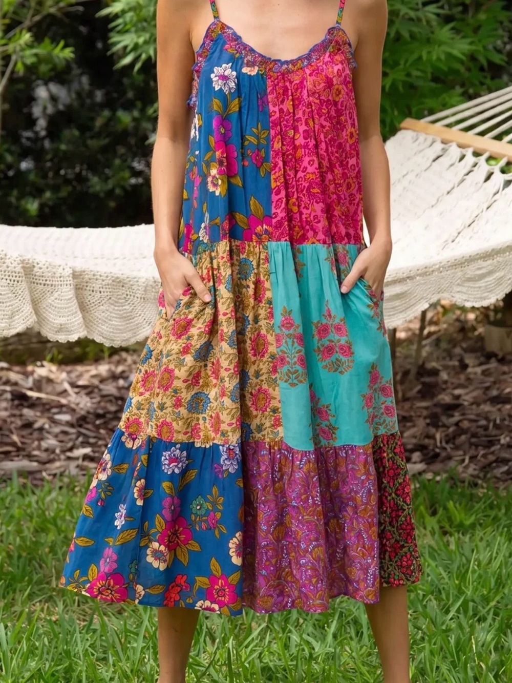 NWT LG NATURAL LIFE BOHO MIDI DRESS